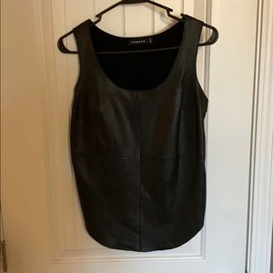 Trouve Leather Top